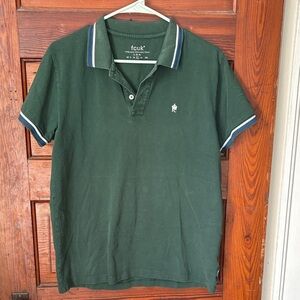 French Connection Polo Tee Men’s Size L Dark Green